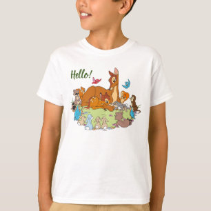 T-shirt Les animaux de forêt saluent le prince Bambi