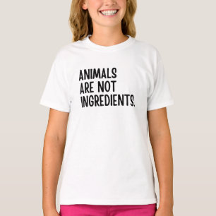 T-shirt Les Animaux Ne Sont Pas Des Ingrédients