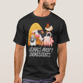 T-shirt Les Animaux Ne Sont Pas Des Ingrédients Drôle Vega