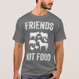 T-shirt Les animaux sont des amis pas de la nourriture Fan
