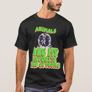 T-shirt Les animaux sont mon genre de personnes préféré mi