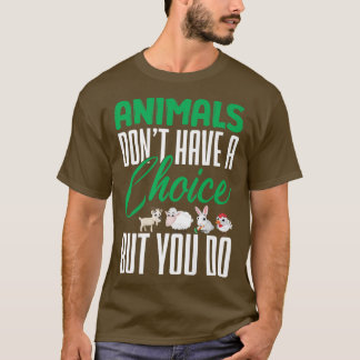T-shirt Les Animaux Végétaux N'Ont Pas De Végétaire De Nut