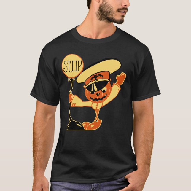T-shirt les années 1930 homme de lanterne de Jack flic le (Devant)