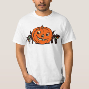 T-shirt les années 1940 Halloween Jack O'Lantern avec la