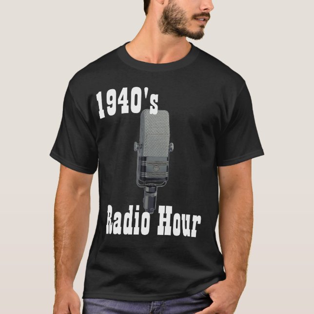 T-shirt les années 1940, heure par radio (Devant)