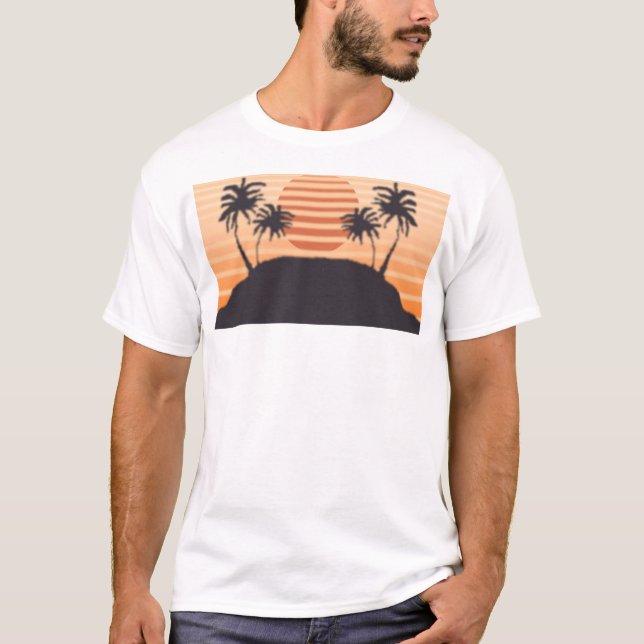 T-shirt Les années 70 d'amusement d'été (Devant)