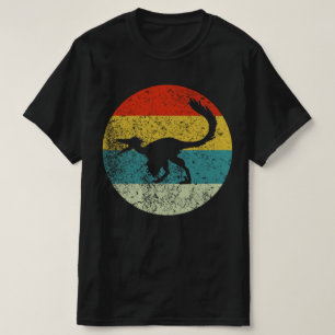 T-shirt les années 70 de silhouette vintage rétro de trood