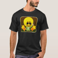 les années 70 Disco Smile Guy Cute Cartoon Charact