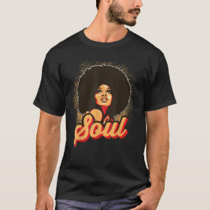 T-shirt les années 70 Funk Afro Femmes Soul Retro Style Vi