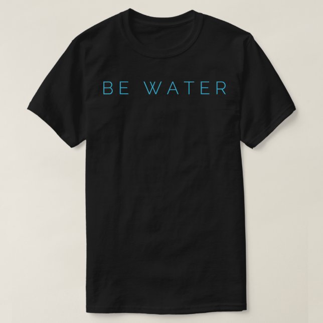 T-shirt les années 70 Retro Funk Be Water Martial Arts Tao (Design devant)