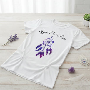 T-shirt les années 70 retro violet drêcheuse citation cust