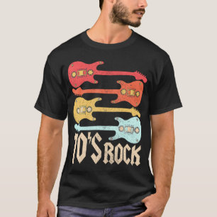 T-shirt les années 70 Rock Band Cassette 1970S Les années