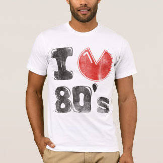 T-shirt les années 80 affligées