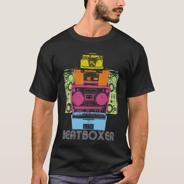 T-shirt Les années 80 DJ de BeatBoxer (Devant)