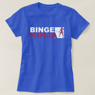 T-shirt Les années 90 regardent les femelles Ninja Purple 