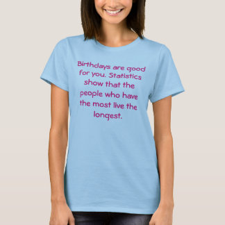 T-shirt Les anniversaires sont bons pour vous. Tha