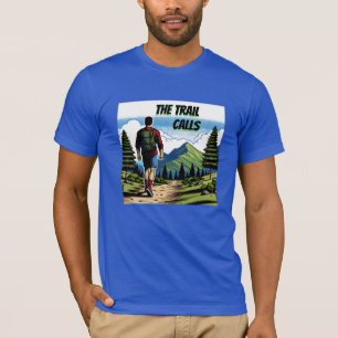 T-shirt Les appels de piste Man Randonnée a Trail