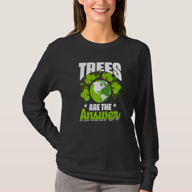 T-shirt Les arbres sont la réponse au changement climatiqu (Devant)