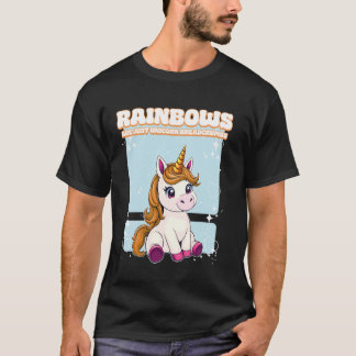 T-shirt Les arcs-en-ciel ne sont que des miettes de licorn