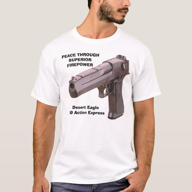 T-shirt Les ARMES À FEU abandonnent Eagle, la PAIX (Devant)