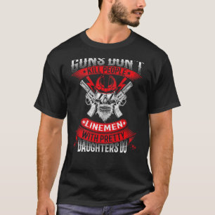 T-shirt Les Armes À Feu Ne Tuent Pas Les Gens Lien Avec Un