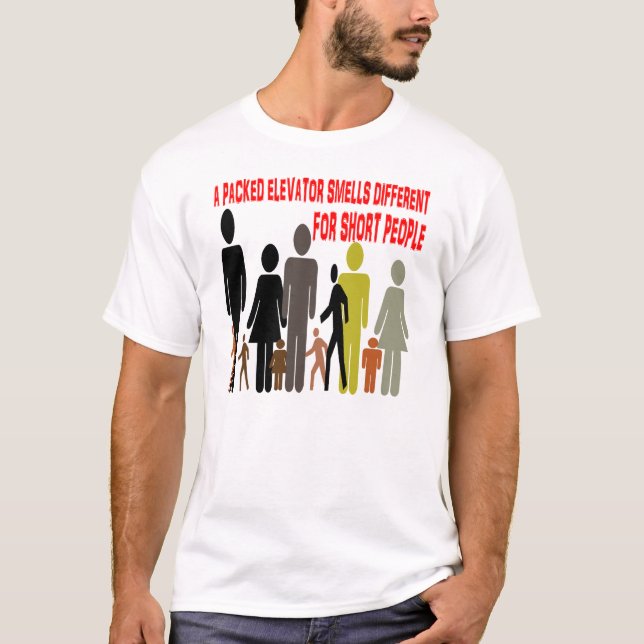 T-shirt Les ascenseurs sentent différemment pour les PERSO (Devant)