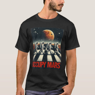 T-shirt Les astronautes marchant sur Mars occupent Mars