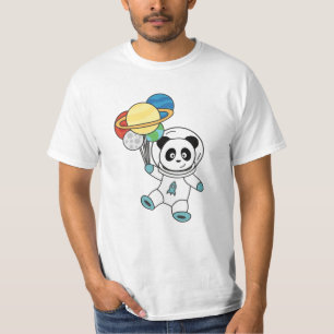 T-shirt Les astronautes Pandas Planète Espace Terre