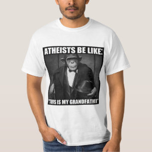 T-shirt Les athées soient comme : "C'est mon première