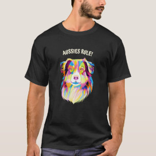 T-shirt Les Australiens dirigent l'Humour berger australie