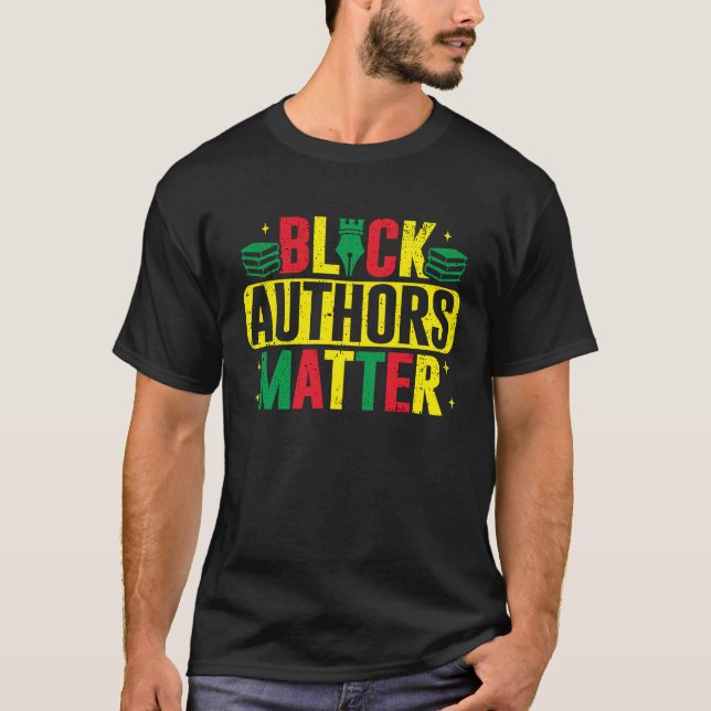 T-shirt Les auteurs noirs comptent l'écrivain afro-américa (Devant)