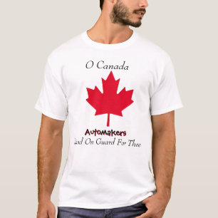 T-shirt Les Automateurs Rouges Maple Leaf personnalisent