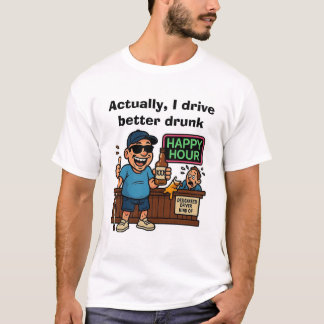 T-shirt Les aveugles conduisent mieux que les ivrognes