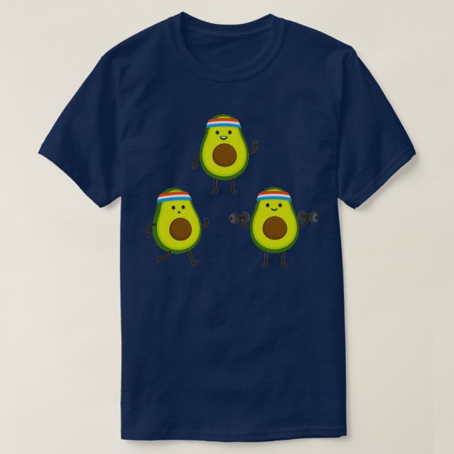 T-shirt Les avocats font l'exercice de levage (Design devant)