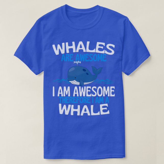T-shirt Les Baleines Sont Un Amoureux De Baleines Amusante (Design devant)