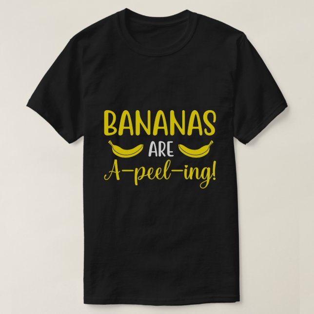 T-shirt Les bananes sont un épluchage ! (Design devant)
