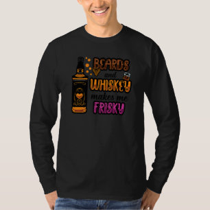 T-shirt Les barbes et le whisky me rendent fringant maman