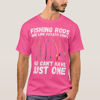 T-shirt Les Barres De Pêche Sont Comme Des Chips De Pomme 