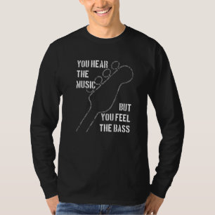 T-shirt Les bassistes aiment les notes de basse plus profo