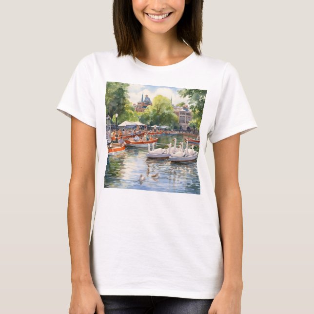 T-shirt Les bateaux à cygne (Devant)