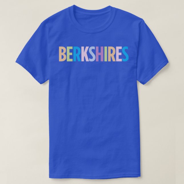 T-shirt Les Berkshires Massachusetts Vacances colorées (Design devant)