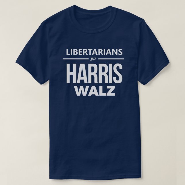 T-shirt Les bertariens de Harris Walz (Design devant)