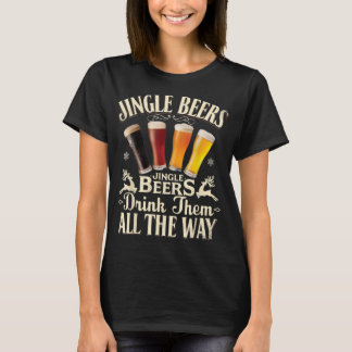 T-shirt Les Bières Jingle Les Boivent Tout À Fait Drôle Bo