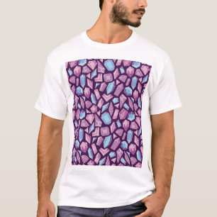 T-shirt Les bijoux de Doodle, fond vintage sans soudure.