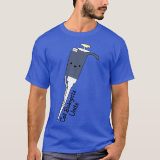 T-shirt Les biologistes cellulaires unissent la pipette