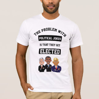 T-shirt Les blagues politiques des hommes se font élire av