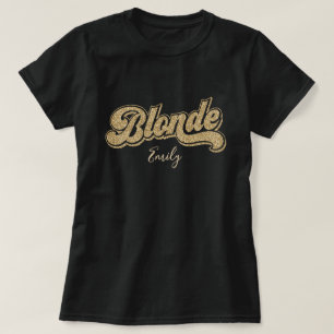 T-shirt Les Blondes ont une Parties scintillant d'or plus