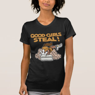 T-shirt Les bonnes filles volent, or