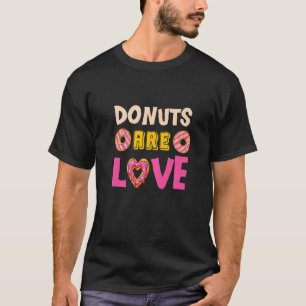 T-shirt les bons beignets sont l'amour des aliments sucrés