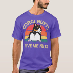 T-shirt Les boutons CorgiCorgi me donnent des noix Tri